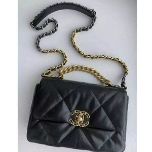 Authentic Chanel 19 Flap Bag Med Black